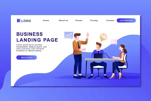 Landing webpage